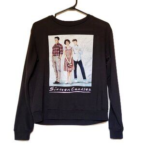 SIXTEEN CANDLES U2B Urban Basics Women's Black Sweatshirt Size Medium